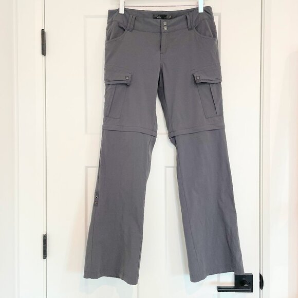 prAna Halle Convertible Women's Hiking Pant - Gray - 6 - Picture 1 of 6